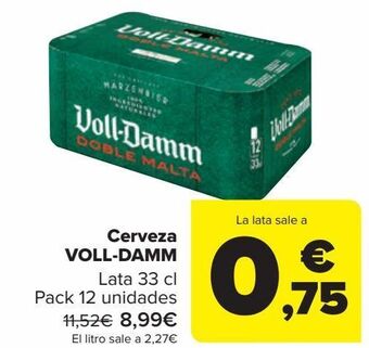 Carrefour Cerveza voll-damm oferta
