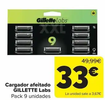 Carrefour Cargador afeitado gillette labs oferta