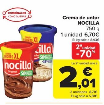 Carrefour Crema de untar nocilla oferta
