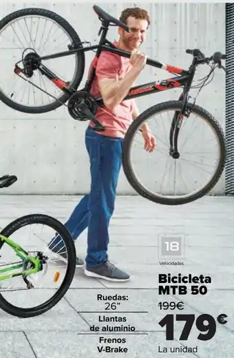 Carrefour Bicicleta mtb 50 oferta