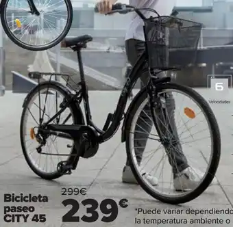 Carrefour Bicicleta paseo city 45 oferta
