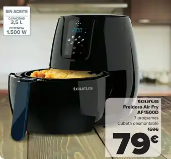 Carrefour Taurus freidora air fry af1500d oferta