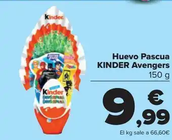 Carrefour Huevo pascua kinder avengers oferta