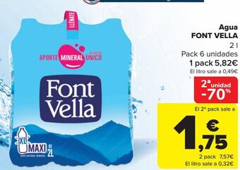 Carrefour Agua font vella oferta