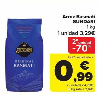 Carrefour Arroz basmati sundari oferta