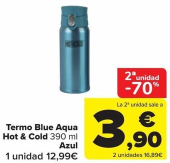Carrefour Termo blue aqua hot & cold azul oferta