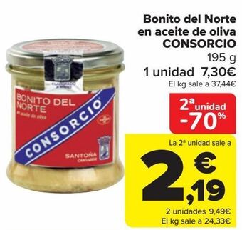 Carrefour Bonito del norte en aceite de oliva consorcio oferta
