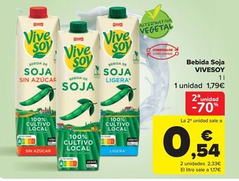 Carrefour Bebida soja vivesoy oferta