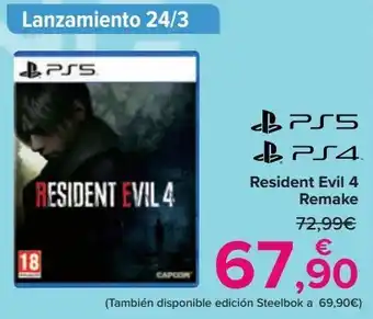 Carrefour Resident evil 4 remake oferta