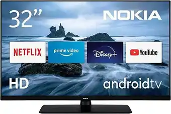 Amazon Nokia smart tv - 32 pulgadas (80 cm), android tv 12v (hd, hdr10, wlan, dvb-c/s2/t2, google play store, netflix, prime vide... oferta