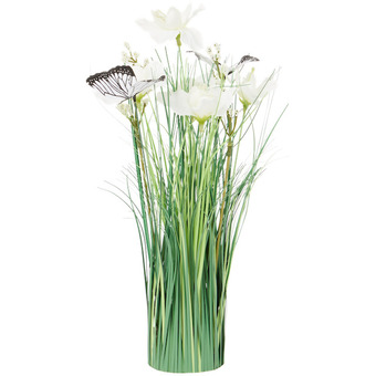 Action Briznas de hierbas con flores y mariposas oferta