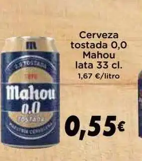 Supermercados Piedra Cerveza tostada 0.0 mahou oferta