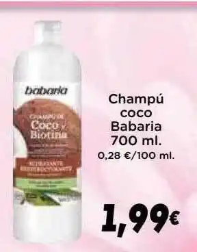 Champú coco babaria
