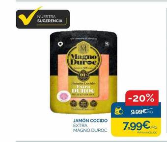 Cash Ecofamilia Jamón cocido extra magno duroc oferta