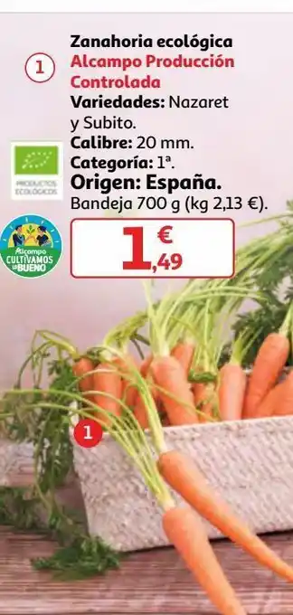 Alcampo Zanahorias oferta