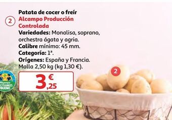 Alcampo Patatas oferta
