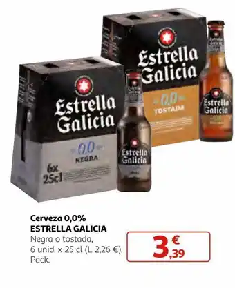 Alcampo Cerveza sin alcohol estrella galicia oferta