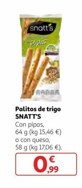 Alcampo Palitos de pan snatt's oferta