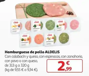 Alcampo Hamburguesas de pollo oferta