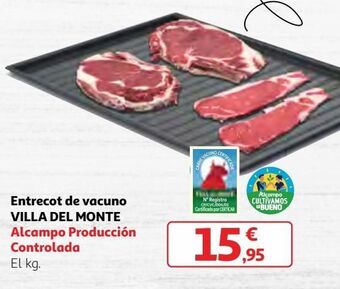 Alcampo Entrecot de vacuno villa del monte oferta