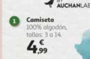 Alcampo Camiseta inextenso oferta