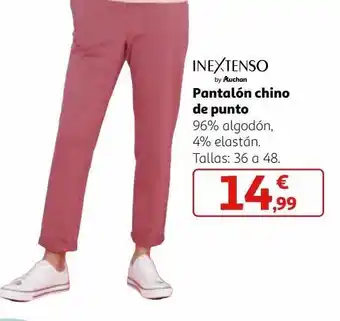 Alcampo Pantalones chinos inextenso oferta