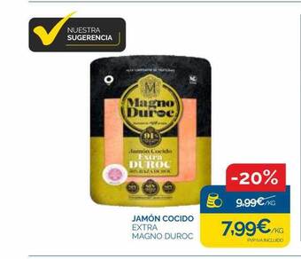 Supermercados La Despensa Jamón cocido extra magno duroc oferta