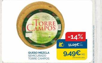 Supermercados La Despensa Queso mezcla semicurado torre campos oferta