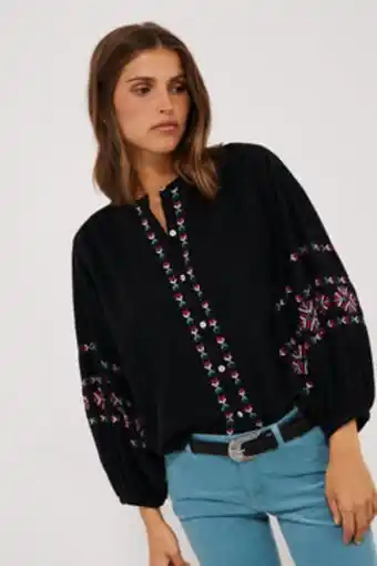 Springfield Blusa bordados étnicos oferta
