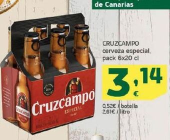 HiperDino Cerveza especial cruzcampo oferta