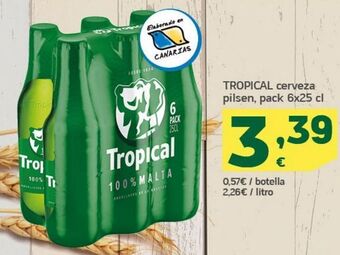 HiperDino Cerveza pilsen, tropical oferta