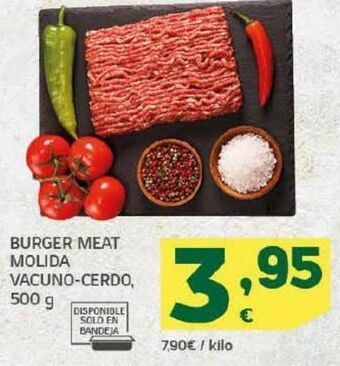 HiperDino Burger meat molida vacuno-cerdo oferta