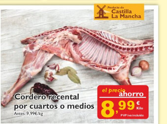 Cash Ecofamilia Cordero recental por cuartos o medios oferta