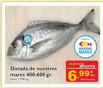 Cash Ecofamilia Dorada de nuestros mares 400-600gr. oferta