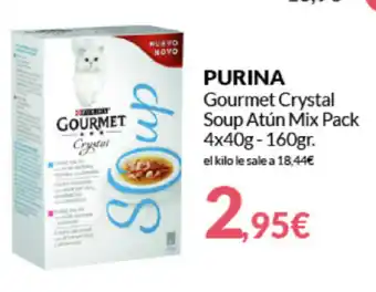 Purina Gourmet Crystal Soup Atún Mix Pack 4x40g - 160gr.