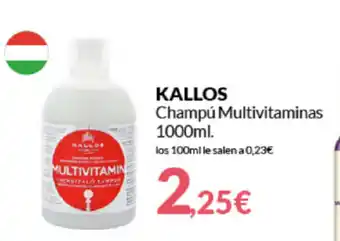 PrimaPrix Kallos Champú Multivitaminas 1000ml oferta