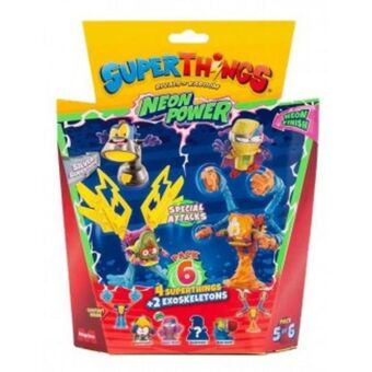 Juguetoon Blister 6 superthings serie 11 neon power pack 5 oferta