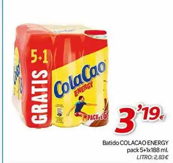 Alsara Supermercados Batido colacao energy oferta