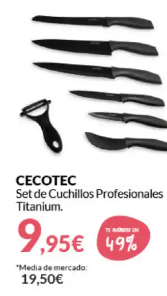 PrimaPrix Cecotec Set de Cuchillos Profesionales Titanium oferta