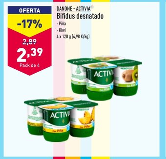 ALDI Danone-Activia Bifidus Desnatado oferta