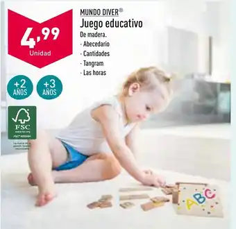 ALDI Mundo Diver Juego Educativo oferta
