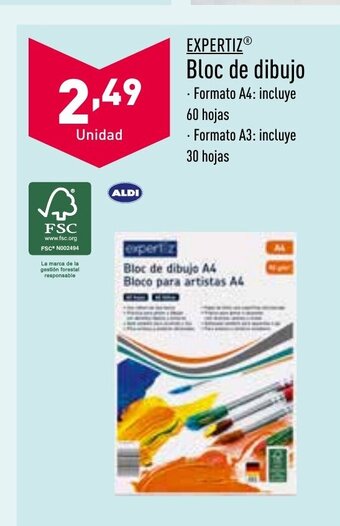 ALDI Expertiz Bloc de Dibujo oferta