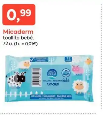 Suma Supermercados Micaderm Toallita Bebé oferta