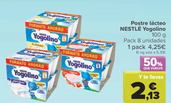 Carrefour Postre Lacteo Nestlé Yogolino 100 g oferta
