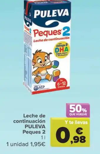 Carrefour Leche De Continuación nPuleva Peques 2 oferta