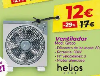 Embargos a lo bestia helios Ventilador Greco oferta