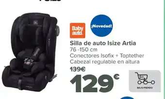 Carrefour Silla de Auto Isize Artia oferta