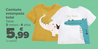 Carrefour Camiseta Estampada Bebé oferta