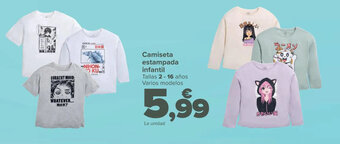 Carrefour Camiseta Estampada Infantil oferta