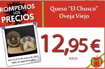 Hiper Usera Queso el chusco oveja viejo oferta